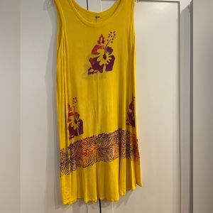 Vibrant and fun batik guaze coverup.